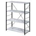 thumbnail image 1 of ACME Tesadea Bookshelf in Antique White and Black, 1 of 9