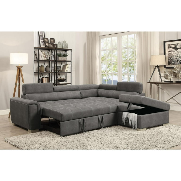 Acme Thelma Sectional Sofa With Sleeper