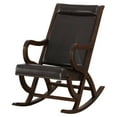 thumbnail image 1 of ACME Triton Wooden Arm Rocking Chair in Espresso and Walnut, 1 of 3