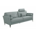 thumbnail image 1 of ACME Tussio Loveseat w/5 Pillows, Watery Top Grain Leather, 1 of 6