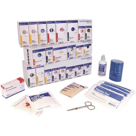 ACME United 91131 100-Person Retrofit Grid System First Aid Kit with ANSI Compliant