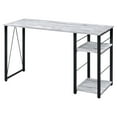 thumbnail image 1 of ACME Vadna Writing Desk in Antique White and Black, 1 of 5