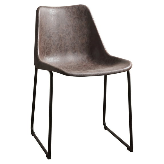 ACME Valgus Side Chair in Vintage Mocha and Black (Set of 2)