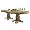 thumbnail image 1 of ACME Vendome Dining Table, Gold Patina & Bone, 1 of 3