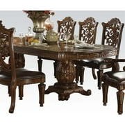 ACME Vendome Dining Table w/Double Pedestal, Cherry (1Set/3Ctn)-Color:Cherry,Quantity:1,Style:Vintage/Traditional/Victorian