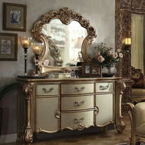ACME Vendome Dresser, Gold Patina & Bone
