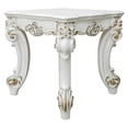 thumbnail image 1 of ACME Vendome II Wooden End Table with Scrolled Leg in Antique Pearl, 1 of 7