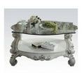 thumbnail image 1 of ACME Versailles Coffee Table, Bone White & Clear Glass, 1 of 4