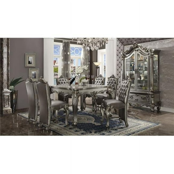 ACME Versailles Counter Height Table, Antique Platinum