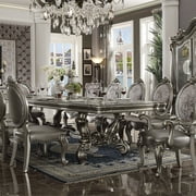 طاولة طعام Acme Versailles ، البلاتين العتيقة