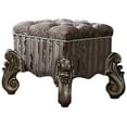 thumbnail image 1 of ACME Versailles Vanity Stool in Antique Platinum, 1 of 5
