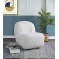 thumbnail image 1 of ACME Yedaid Accent Chair with Swivel in White Teddy Sherpa, 1 of 3