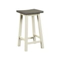 thumbnail image 1 of ACME Yobanna 3 Piece Counter Height Set in Gray Oak and Antique White Finish, 1 of 5