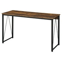 ACME Zaidin Writing Desk in Weathered Oak and Black