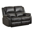 thumbnail image 1 of ACME Zuriel Motion Loveseat in Black Synthetic Leather, 1 of 5