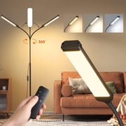 ACMETOP LED Floor Lamp for Living Room with Remote Control, Standing Lamp with Stepless Dimmable & 3 Color Temperatures Bulb