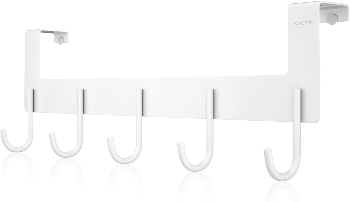 ACMETOP Over The Door Hooks, Aluminum Door Hanger Hook with 5 Coat
