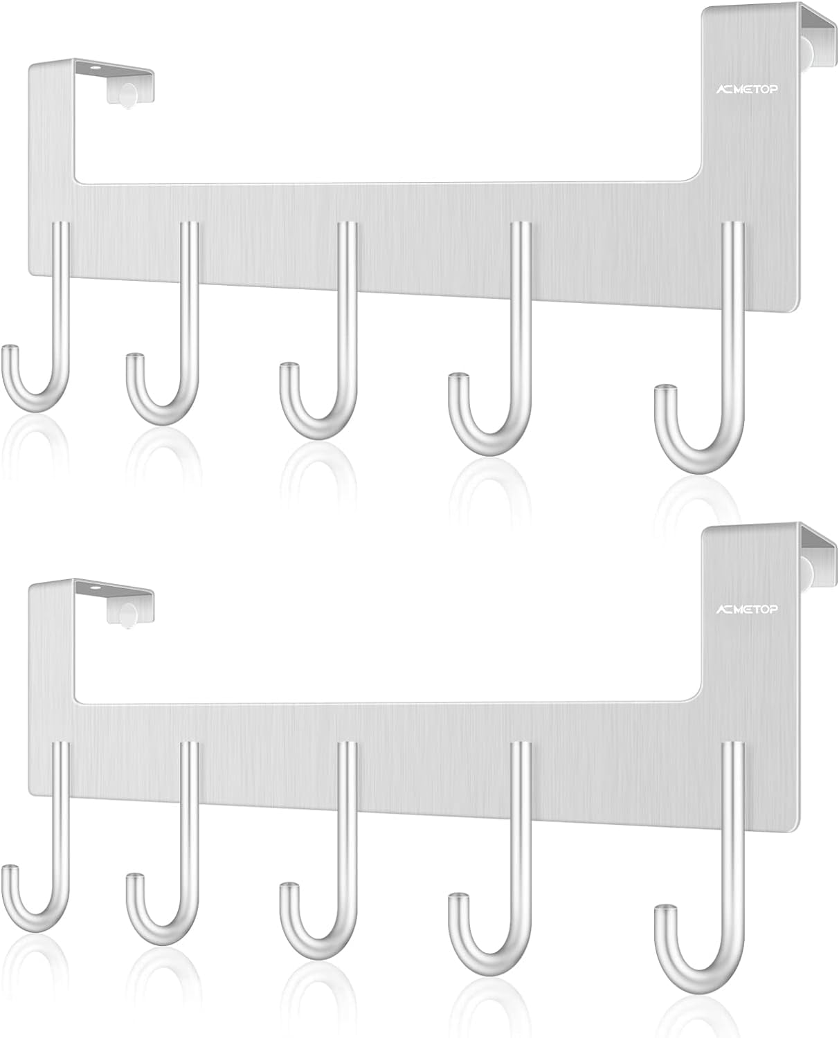 ACMETOP Over The Door Hooks, Over The Door Hanger, Heavy Duty Aluminum