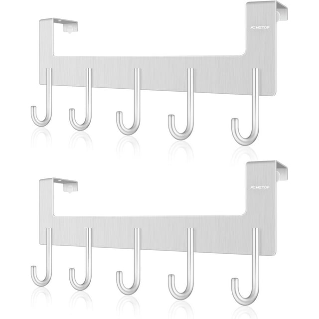 ACMETOP Over The Door Hooks, Over The Door Hanger, Heavy Duty Aluminum