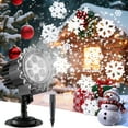 thumbnail image 1 of ACMETOP Christmas Projector Lights Outdoor, 3D Snowflake LED Projector Lights, IP65 Waterproof 9W High Brightness Outdoor Indoor for Christmas, New Year, Birthday Party and Garden Decoration, 1 of 9