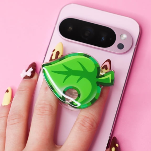 ACNH Leaf Phone Grip | Video Game Phone Grip