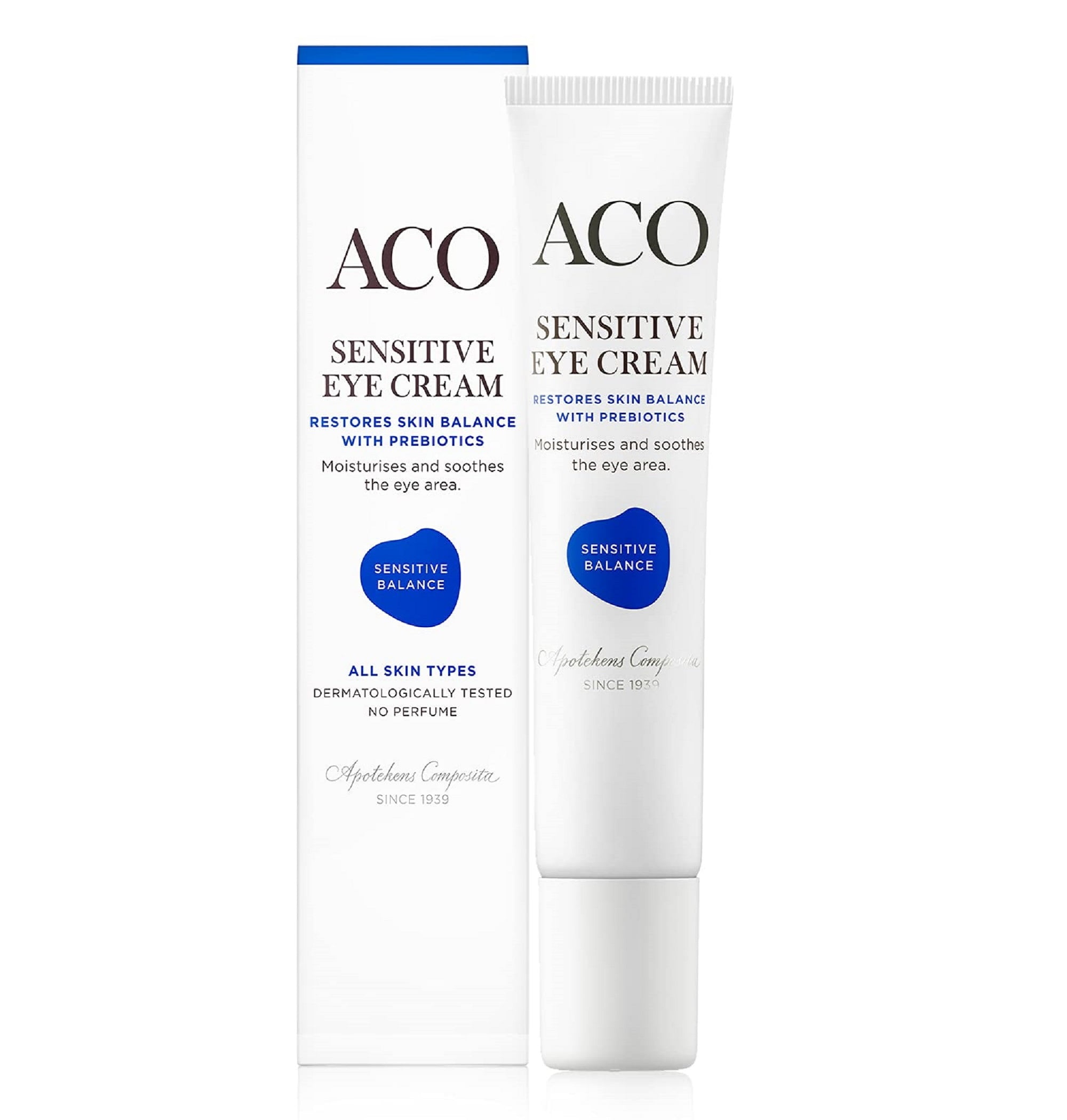 ACO Sensitive Balance Eye Cream | 24 Hour Hydration | Sensitive Skin Around the Eyes | For All Skin Types | Dermatologist Tested | Fragrance Free | Vegan and Cruelty Free | .5 fl oz - Walmart.com