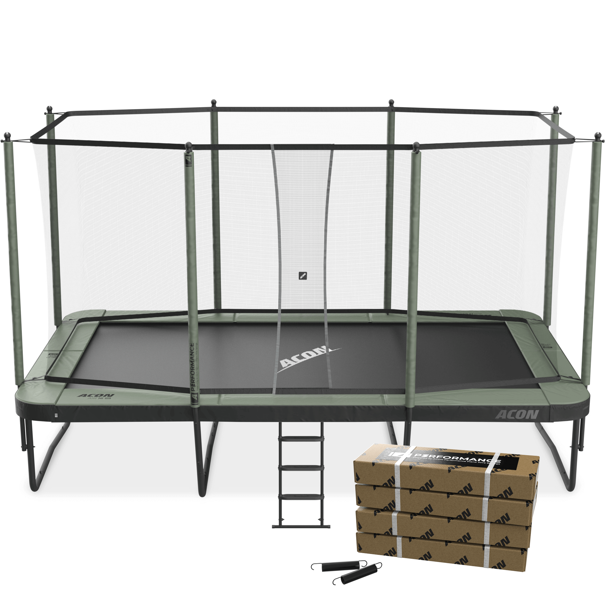 ACON Air 16 Sport HD Performance Rectangular Trampoline with Net and Ladder - image 1 of 6