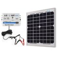 thumbnail image 1 of ACOPOWER 10W 12V Solar Charger Kit, 5A Charge Controller with Alligator Clips, 1 of 6