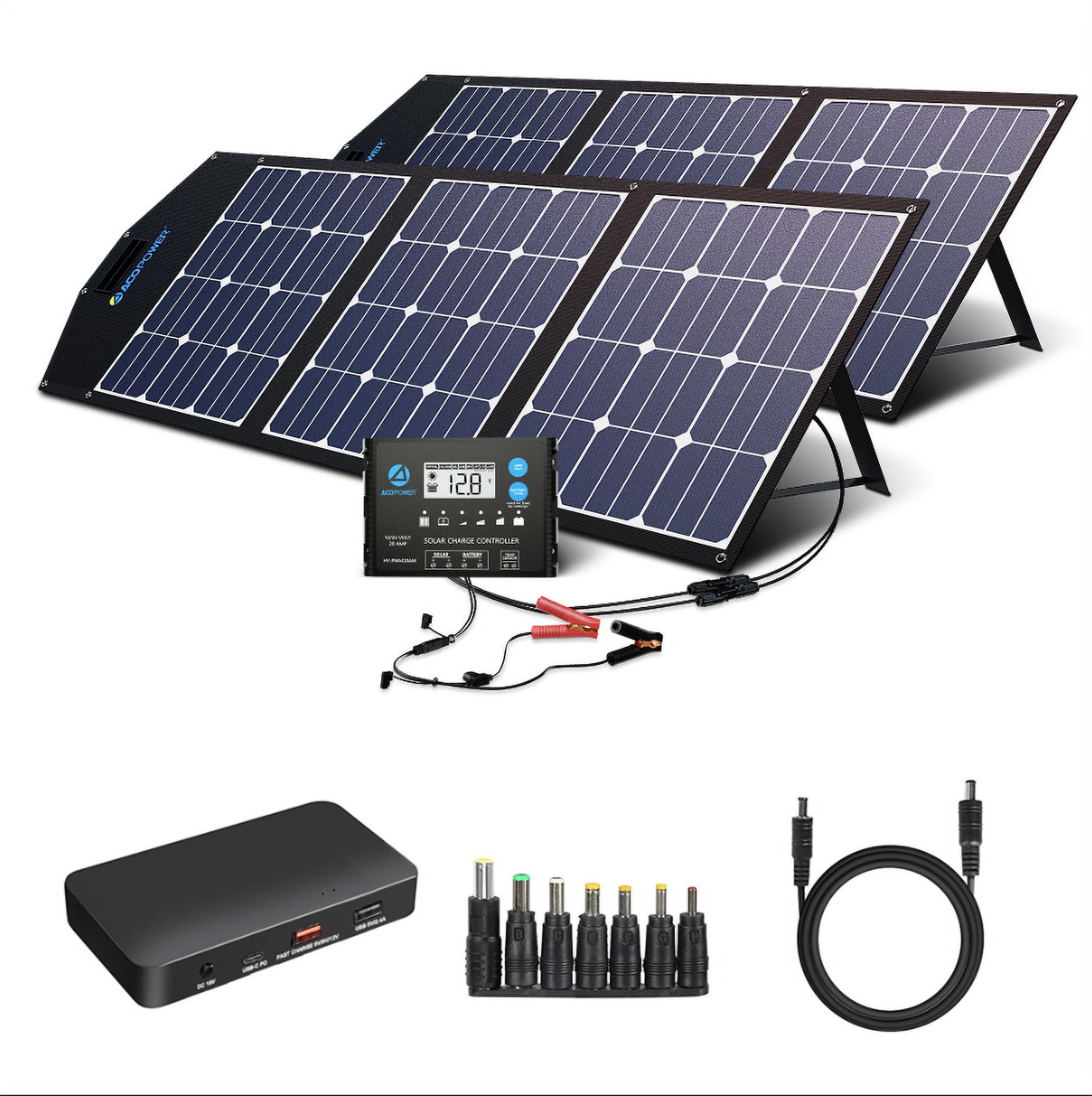 ACOPOWER 240W Foldable Solar Panel with ProteusX 20A Charge Controller