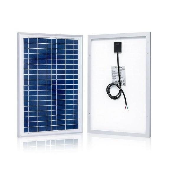 ACOPOWER 25 Watts Poly Solar Panel, 12V