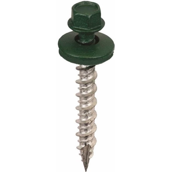 Acorn International Wood Screw SW-MW15FG250 - Self-Piercing Point Tip - 9 x 1.5, Forest Green Construction & DIY Use, Standard Hardware Spec