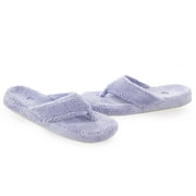 ACORN Women's Spa Thong Slippers - Periwinkle L