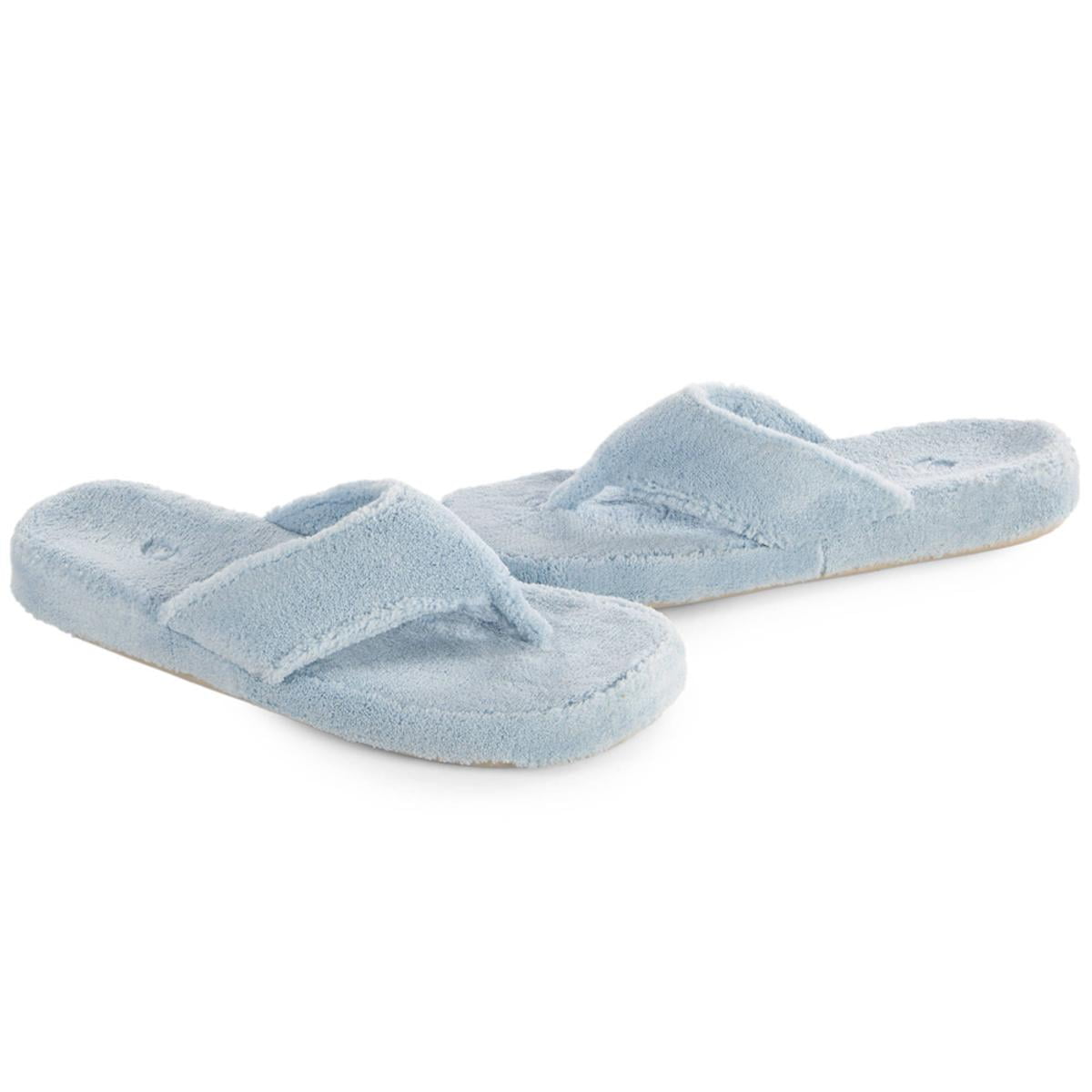 ACORN Women's Spa Thong Slippers Powder Blue M