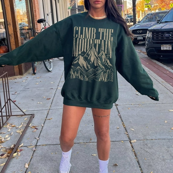 ACOSF ACOTAR Sweatshirt | Climb The Mountain Nesta Archeron Cassian Valkyrie Gwyn Emerie Velaris Ramiel Valkyrie Licensed SJM Merch