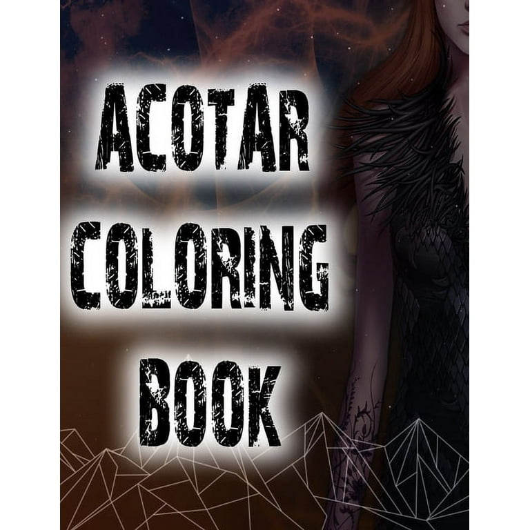 A Court of Thorns and Roses coloring book  Coloring books, Dark fantasy  art, Coloring book pages