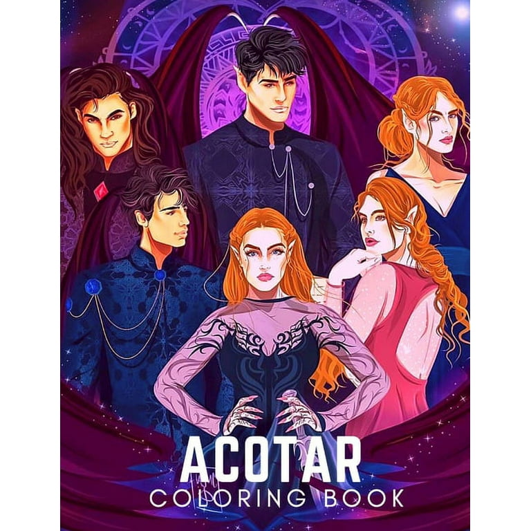  ACOTAR Coloring Book: Relaxation and Stress Relief with a  Fantasy Coloring Book for Adults: 9798866511235: Koulebakina, Anjelika A:  Books