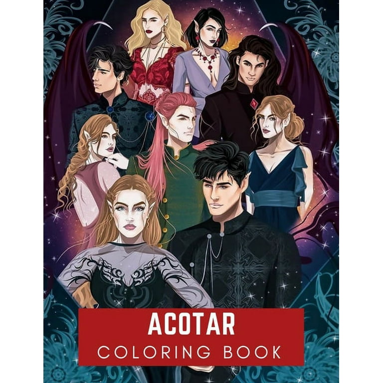 A Court of Thorns and Roses coloring book: coloring book for