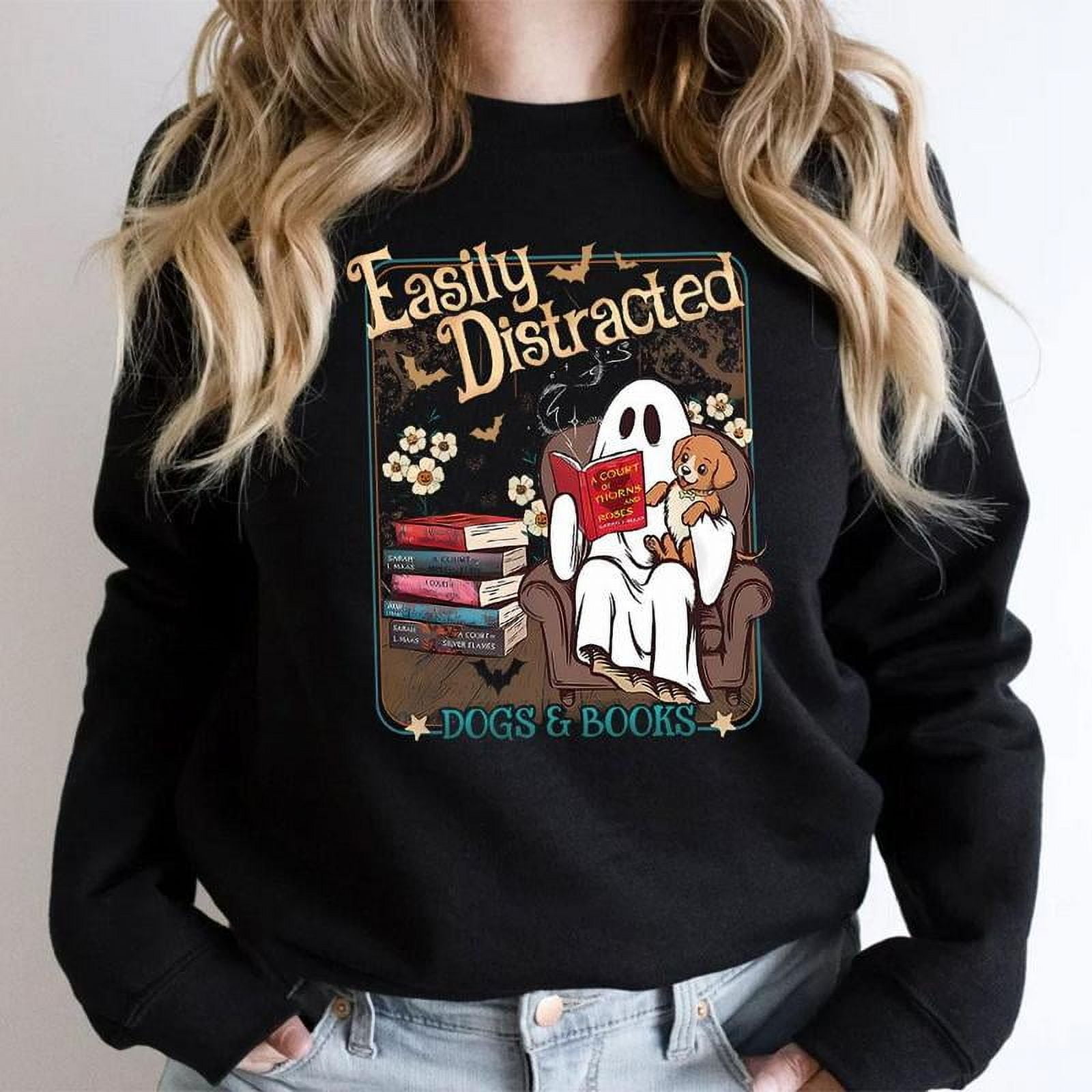 ACOTAR Ghost Sweater . Velaris Bookish Ghost. Dog Sweater . Book Lover