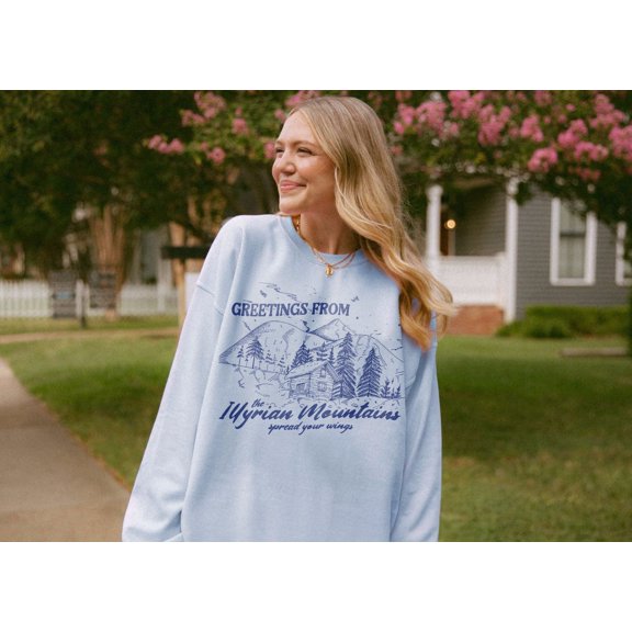 ACOTAR Sweatshirt Illyrian Mountains | Velaris Night Court, Rhysand Feyre Cassian Licensed SJM Universe Merch Bookish Shirt Gift For Her