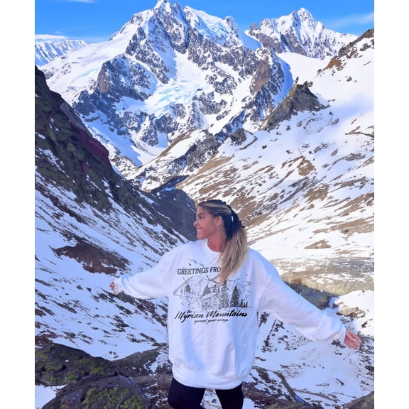 ACOTAR Sweatshirt Illyrian Mountains | Velaris Night Court, Rhysand Feyre Cassian Licensed SJM Universe Merch Bookish Shirt Gift For Her