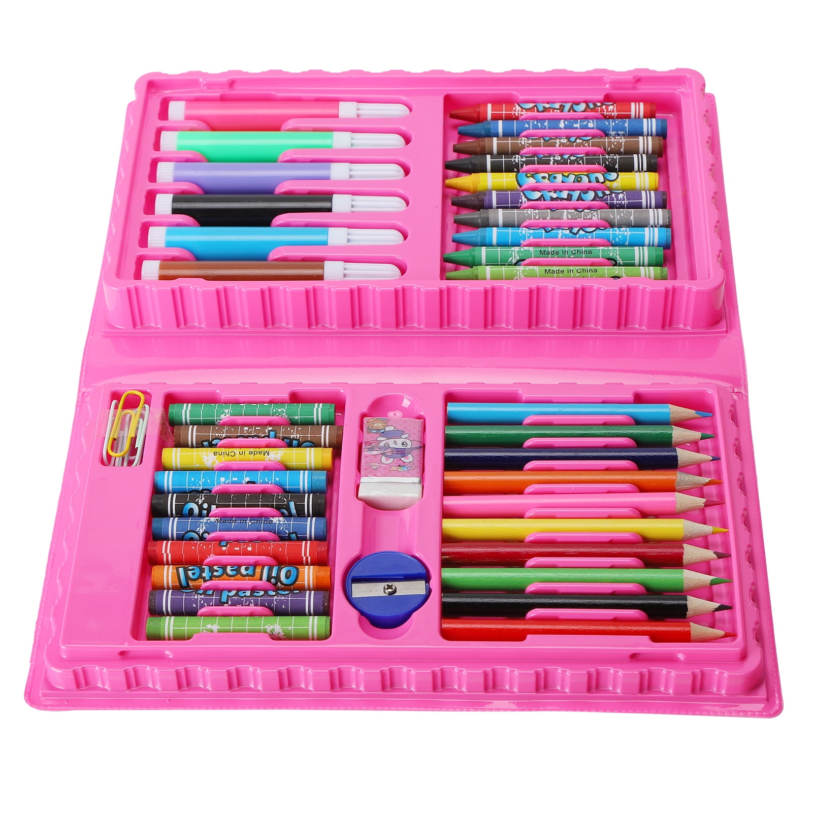  anjanaware Colour Fun Combo Kit, Assorted Items, Gifting  Kit, Drawing Book, Wax Crayons, Pencil, Eraser, Sharpner, Tempera  Colors