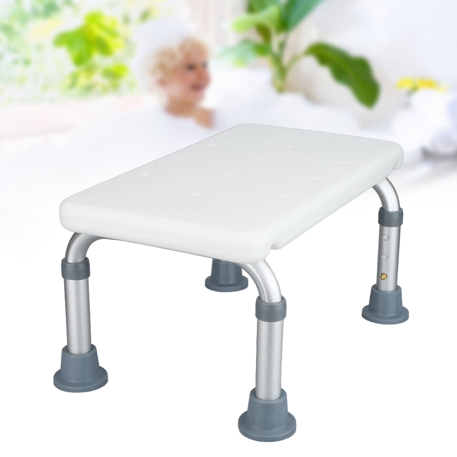 ACOUTO Bath Stool Anti Slip Aluminum Alloy Adjustable Height Shower