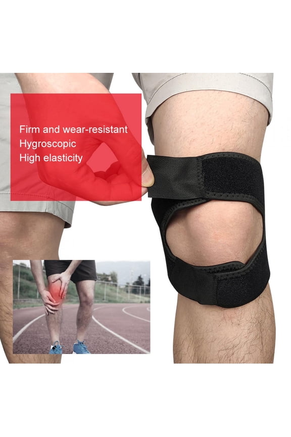ACOUTO Dual Patella Knee Strap, Silicone Breathable Damping Knee Stabilizer Protector Wrap Sports Knee Pad Brace For Running  Jumper Tennis Injury Recovery
