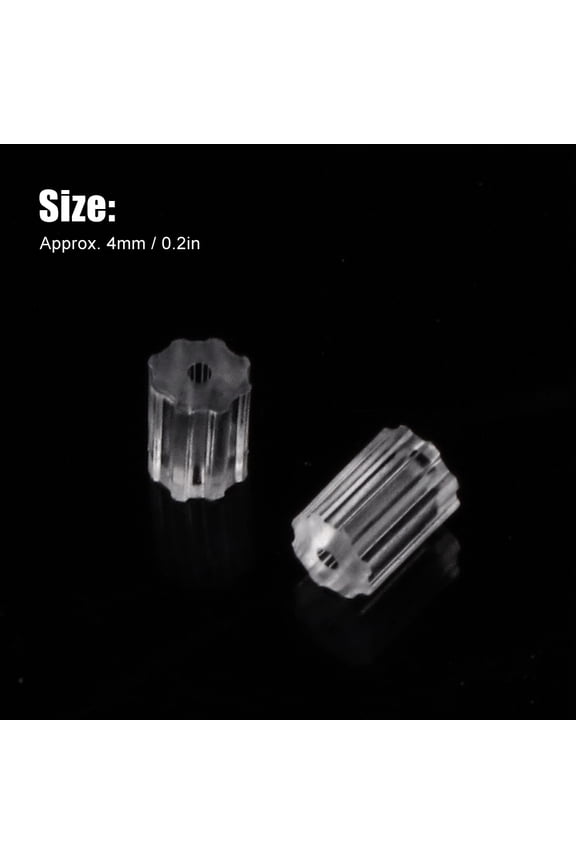 Earrings Stoppers, 800 Pieces Transparent Plastic Earring Back Stud Earrings, Clear Plastic Rubber Ball Coupling For Fish Hook Earring Jewelry Accessories