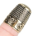 thumbnail image 1 of ACOUTO Fingertip Thimble, Sewing Thimble Set, Small 4pcs Beautiful For Needlework Fingers, 1 of 8