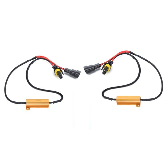 ACOUTO LED Decoder,2pcs 9005 LED Load Resistor Decoder 50W 6 For Headlight Fog Daytime Running Light,Resistor Decoder