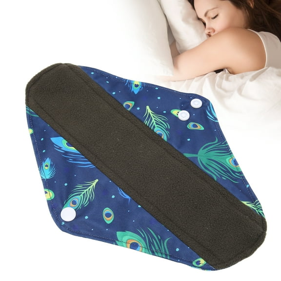 ACOUTO Washable Incontinence Pads, Strong Air Permeability Reusable Menstrual Pads For Menstrual Period For Women