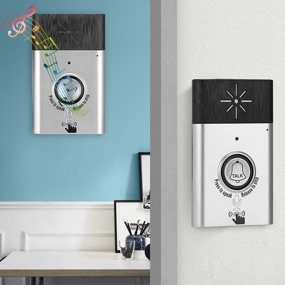 ACOUTO Wireless , Smart Chime Voice 2-Way Intercom Access Control System Home Security Adjustable Volume