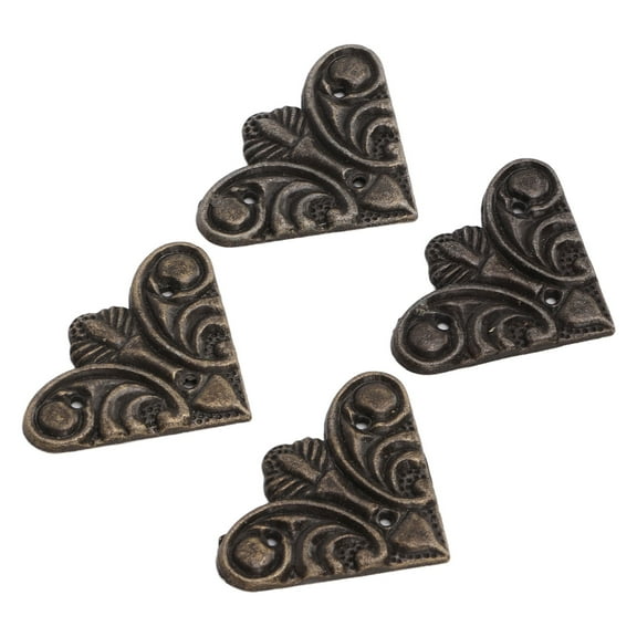 ACOUTO Wooden Box Metal Decorations,20pcs Corner Protector Vintage Animal Shape Exquisite Corner Covers With Nail For Wooden Case Book Scrapbook Photo Album,Vintage Corner Cover