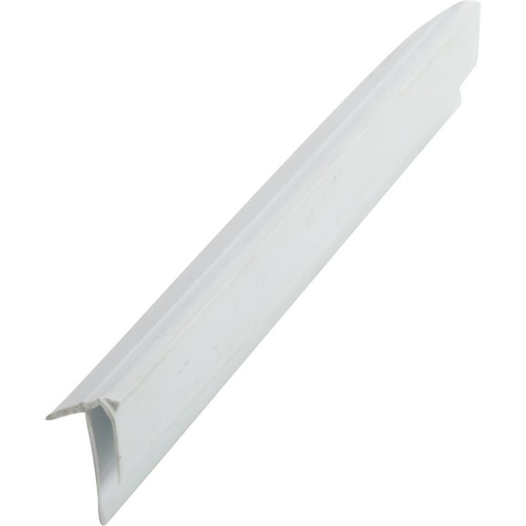 Acoustic Ceiling Products Bath and Kitchen Corner Guard Molding - PVC Vinyl, White, 8'